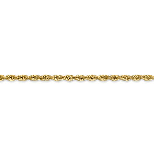 14k yellow gold 2.8mm diamond cut rope bracelet anklet choker necklace pendant chain