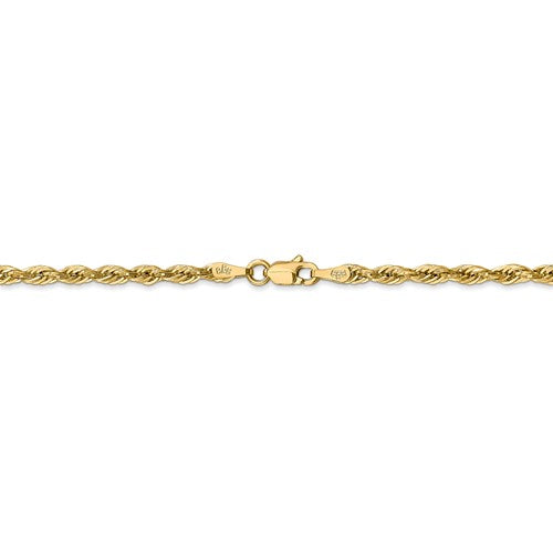 14k Yellow Gold 2.8mm Diamond Cut Rope Bracelet Anklet Choker Necklace Pendant Chain