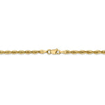 Load image into Gallery viewer, 14k Yellow Gold 2.8mm Diamond Cut Rope Bracelet Anklet Choker Necklace Pendant Chain
