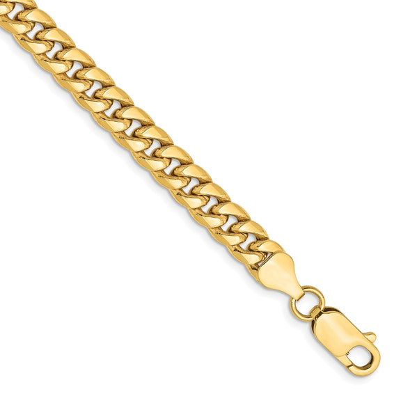 14k yellow gold 6mm miami cuban link bracelet anklet choker necklace pendant chain