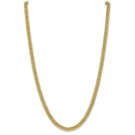 14k Yellow Gold 6mm Miami Cuban Link Bracelet Anklet Choker Necklace Pendant Chain