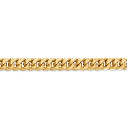 14k yellow gold 6.75mm miami cuban link bracelet anklet choker necklace pendant chain