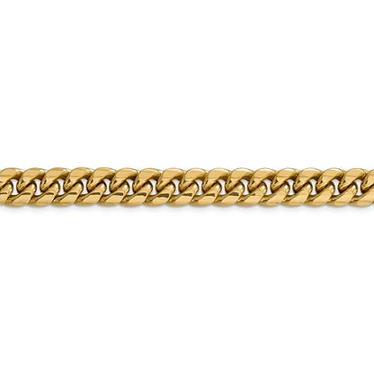 14k yellow gold 9.3mm miami cuban link bracelet anklet choker necklace pendant chain