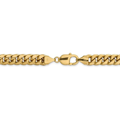 14k yellow gold 9.3mm miami cuban link bracelet anklet choker necklace pendant chain