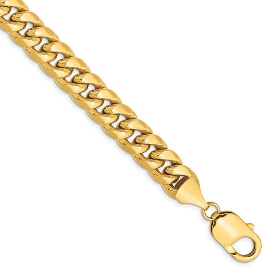 14k yellow gold 9.3mm miami cuban link bracelet anklet choker necklace pendant chain
