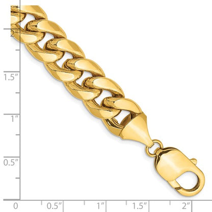 14k yellow gold 11mm miami cuban link bracelet anklet choker necklace pendant chain