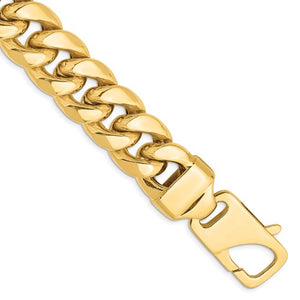 14k Yellow Gold 15mm Miami Cuban Link Bracelet Anklet Choker Necklace Pendant Chain