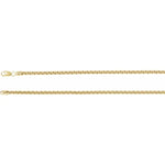 Load image into Gallery viewer, 14k Yellow Rose White Gold 2.6mm Round Box Bracelet Anklet Choker Necklace Pendant Chain
