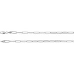 Carica l&#39;immagine nel visualizzatore di Gallery, 14K Yellow Rose White Gold 3.85mm Elongated Link Bracelet Anklet Choker Necklace Pendant Chain
