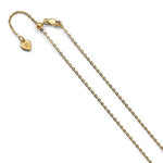 Indlæs billede til gallerivisning Sterling Silver Gold Plated 1.4mm Adjustable Cable Bracelet Anklet Necklace Choker Pendant Chain

