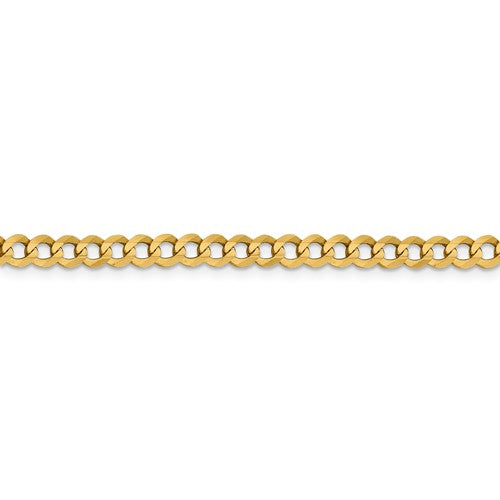 14k yellow gold 4.70mm flat cuban link bracelet anklet choker necklace pendant chain