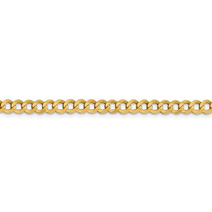 14k yellow gold 4.70mm flat cuban link bracelet anklet choker necklace pendant chain
