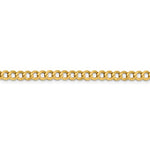 Indlæs billede til gallerivisning 14K Yellow Gold 4.70mm Flat Cuban Link Bracelet Anklet Choker Necklace Pendant Chain
