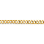 Load image into Gallery viewer, 14K Yellow Gold 5.9mm Flat Cuban Link Bracelet Anklet Choker Necklace Pendant Chain

