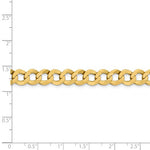 將圖片載入圖庫檢視器 14K Yellow Gold 8.3mm Flat Cuban Link Bracelet Anklet Choker Necklace Pendant Chain
