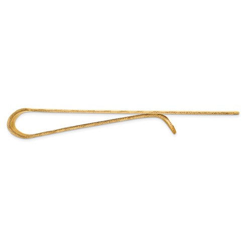 14k solid yellow gold textured money clip