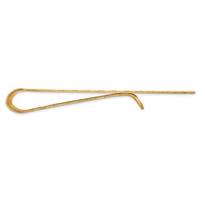 14k solid yellow gold textured money clip