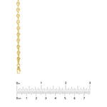 Carica l&#39;immagine nel visualizzatore di Gallery, 14K Yellow Gold 3.7mm Puff Mariner Bracelet Anklet Choker Necklace Pendant Chain
