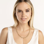 Afbeelding in Gallery-weergave laden, 14K Yellow Gold 10mm Puff Mariner Bracelet Anklet Choker Necklace Pendant Chain
