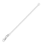 Load image into Gallery viewer, 18k 14k 10k Yellow Rose White Gold or Sterling Silver 1.6mm Cable Chain Extender 3 inches with Lobster Clasp
