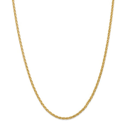 14k yellow gold 3mm parisian wheat bracelet anklet choker necklace pendant chain