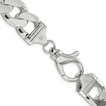Indlæs billede til gallerivisning Sterling Silver Heavyweight Large 16.25mm Curb Bracelet Anklet Choker Necklace Chain
