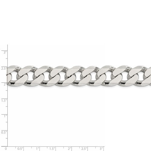 Sterling Silver Heavyweight Large 16.25mm Curb Bracelet Anklet Choker Necklace Chain