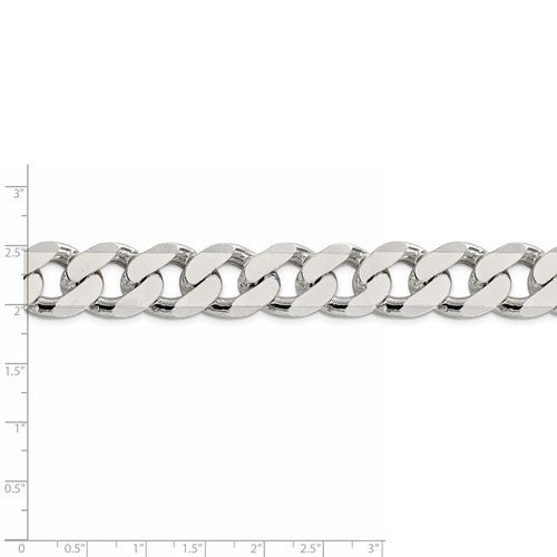 sterling silver heavyweight large 16.25mm curb bracelet anklet choker necklace chain