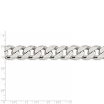 Lataa kuva Galleria-katseluun, Sterling Silver Heavyweight Large 16.25mm Curb Bracelet Anklet Choker Necklace Chain
