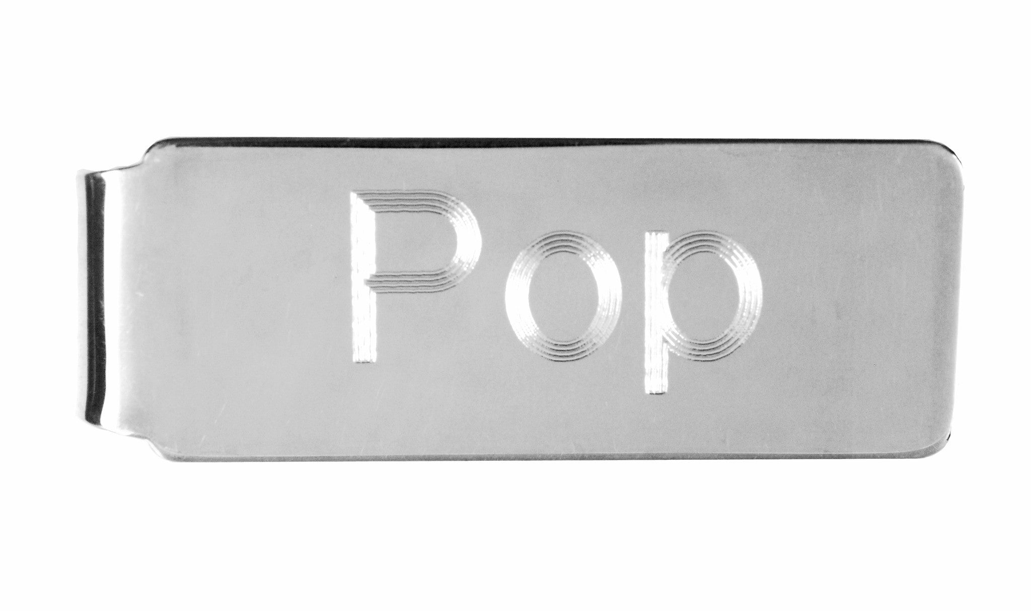 Engravable Solid Sterling Silver Money Clip Personalized Engraved Monogram JJ071 - BringJoyCollection