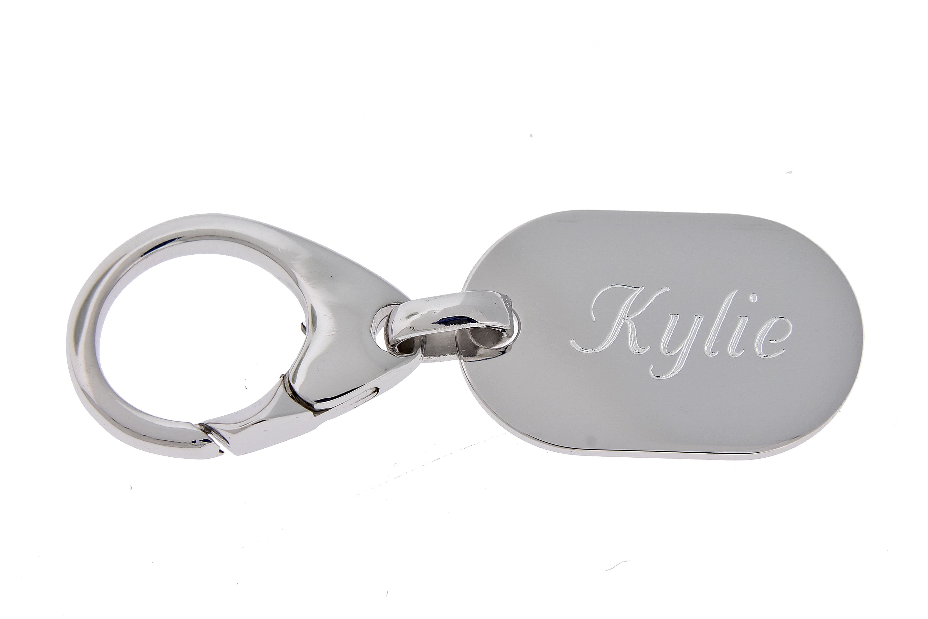 Engravable Sterling Silver Key Holder Ring Keychain Personalized Engraved Monogram