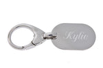 Load image into Gallery viewer, Engravable Sterling Silver Key Holder Ring Keychain Personalized Engraved Monogram
