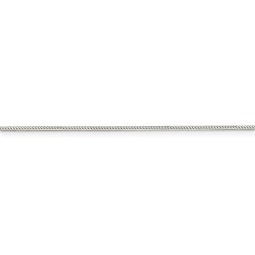 sterling silver rhodium plated 1mm round snake bracelet anklet choker necklace pendant chain
