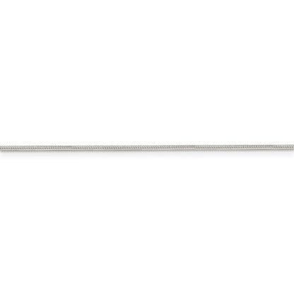 sterling silver rhodium plated 1mm round snake bracelet anklet choker necklace pendant chain