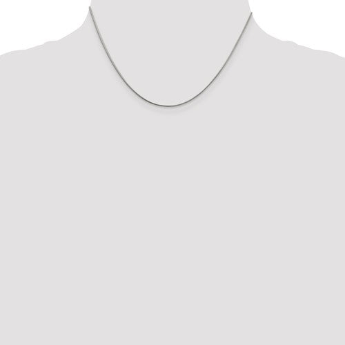 sterling silver rhodium plated 1mm round snake bracelet anklet choker necklace pendant chain