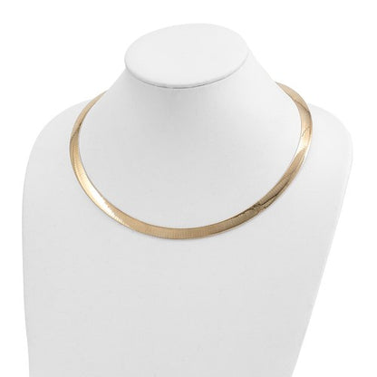 14k yellow white gold two tone 8mm reversible domed omega necklace choker pendant chain 16 or 18 inches with 2 inch extender