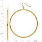 Załaduj obraz do przeglądarki galerii, 14K Yellow Gold Round Tube Hoop Drop Dangle Earrings
