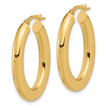 Afbeelding in Gallery-weergave laden, 14k Yellow Gold Oval Hoop Earrings 30mm x 20mm
