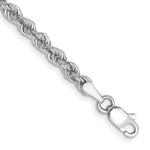 Load image into Gallery viewer, 14k White Gold 3mm Rope Bracelet Anklet Choker Necklace Pendant Chain
