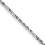 Load image into Gallery viewer, 14K White Gold 1.8mm Diamond Cut Milano Rope Bracelet Anklet Necklace Pendant Chain
