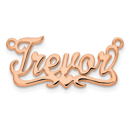 14k 10k yellow rose white gold sterling silver name pendant nameplate necklace