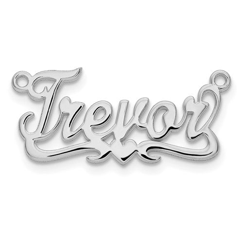 14k 10k yellow rose white gold sterling silver name pendant nameplate necklace