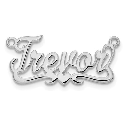 14k 10k yellow rose white gold sterling silver name pendant nameplate necklace