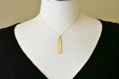 14k 10k yellow white gold sterling silver egyptian hieroglyphics alphabet rectangle pendant charm personalized engraved
