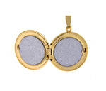Load image into Gallery viewer, 14k Yellow Gold 19 mm Round Locket Pendant Charm Engraved Personalized Monogram
