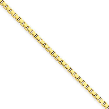 14k yellow gold 1.9mm box bracelet anklet choker necklace pendant chain