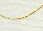Load image into Gallery viewer, 14K Yellow Gold 0.95mm Diamond Cut Cable Layering Bracelet Anklet Choker Necklace Pendant Chain
