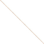 Load image into Gallery viewer, 14k Rose Gold 1mm Diamond Cut Cable Bracelet Anklet Choker Necklace Pendant Chain
