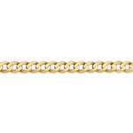 Kép betöltése a galériamegjelenítőbe: 14K Yellow Gold 6.75mm Open Concave Curb Bracelet Anklet Choker Necklace Pendant Chain
