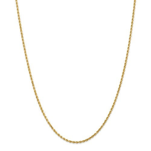 14k solid yellow gold 2mm diamond cut rope bracelet anklet choker necklace pendant chain